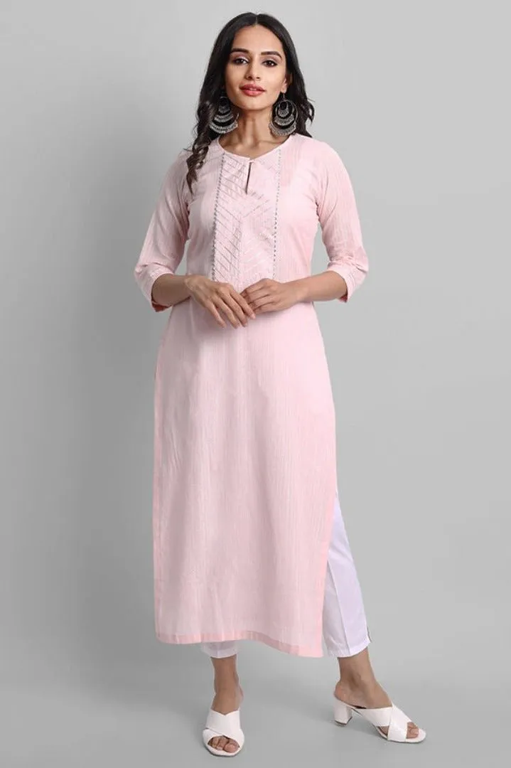 Baby Pink Samara Kurta