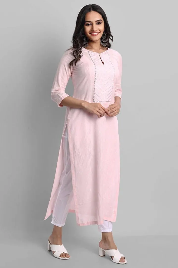 Baby Pink Samara Kurta