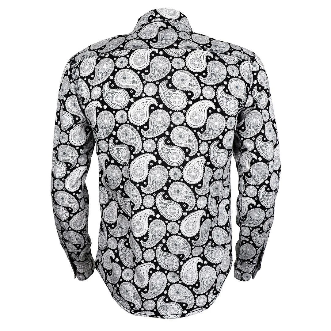 Badgley Rich Closet Trendy Black And White Long Sleeve Shirt