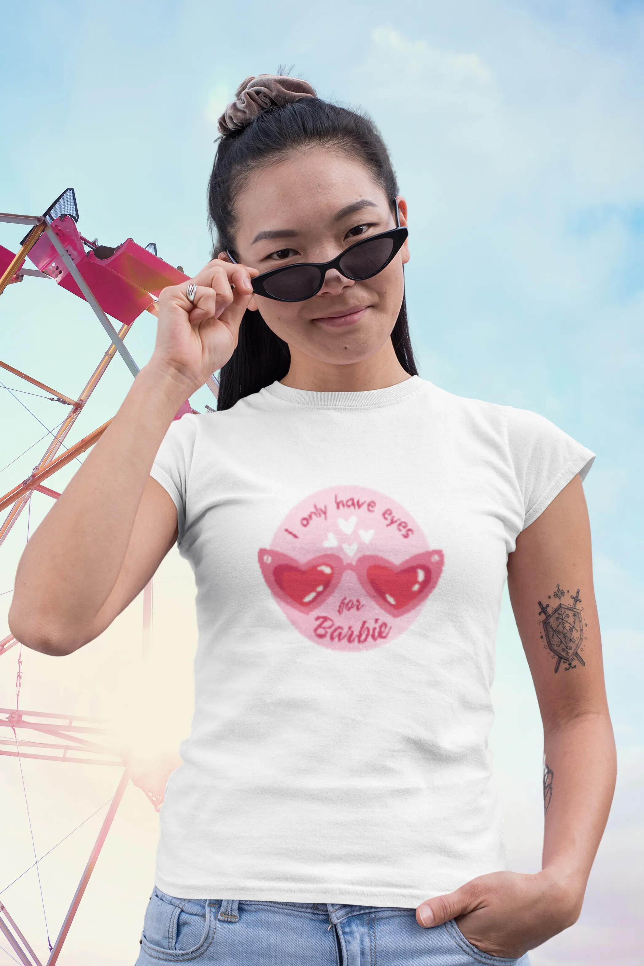 Barbie Eyes Printed T-shirt for women