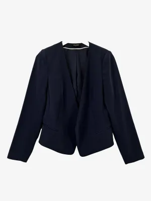 Basque Navy Classic Open Work Blazer Size 10