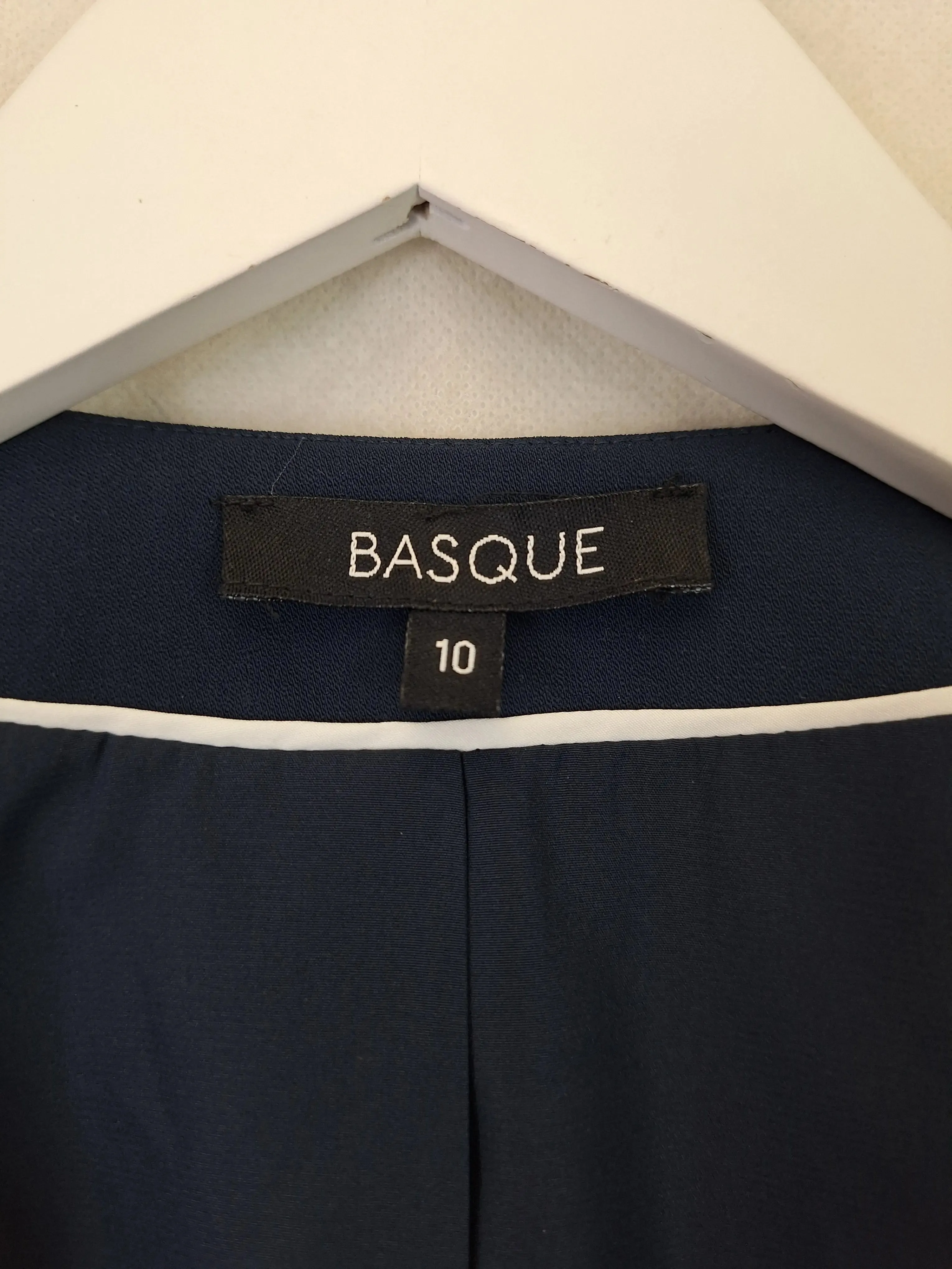 Basque Navy Classic Open Work Blazer Size 10