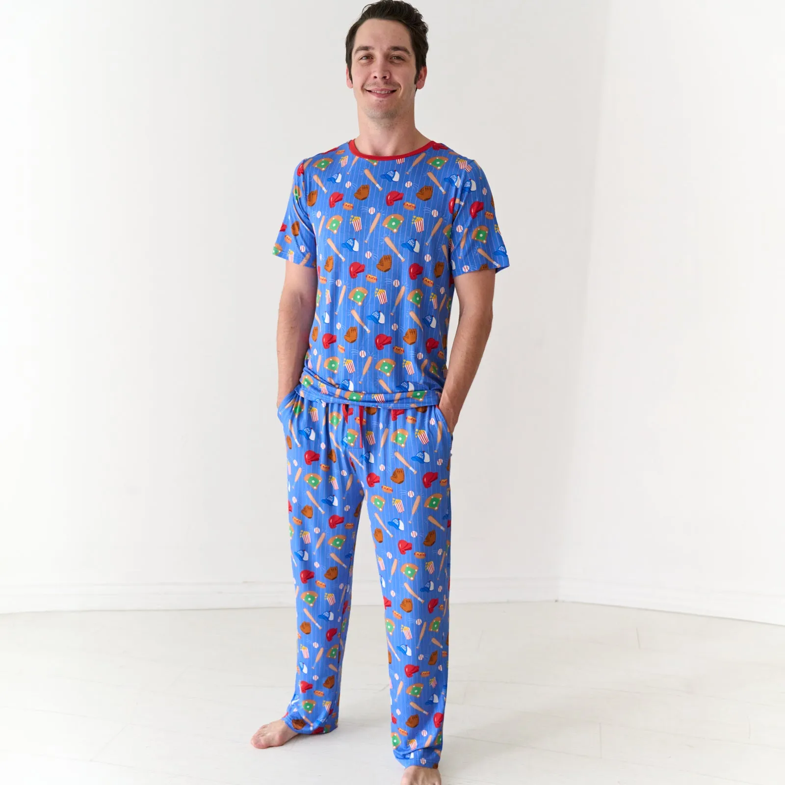 Blue All Stars Men's Pajama Pants