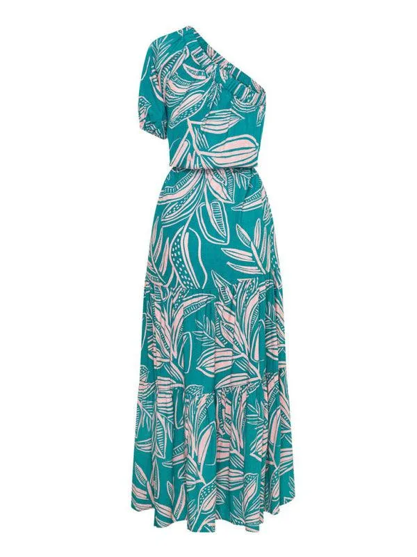 Bohemian Floral Off-Shoulder Maxi Dress - Stylish Holiday Ensemble