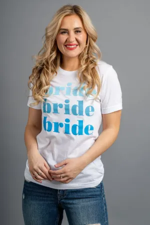 Bride repeater short sleeve t-shirt white