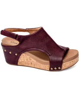 Carley in Burgundy Smooth by Corkys