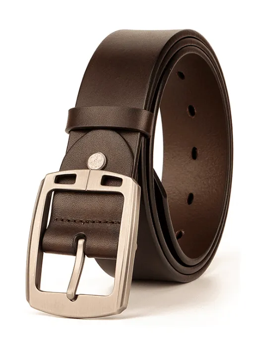 Casual Matt Finish Leather Belt