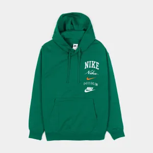 Club Fleece Stack GX Pullover Mens Hoodie (Green/White)