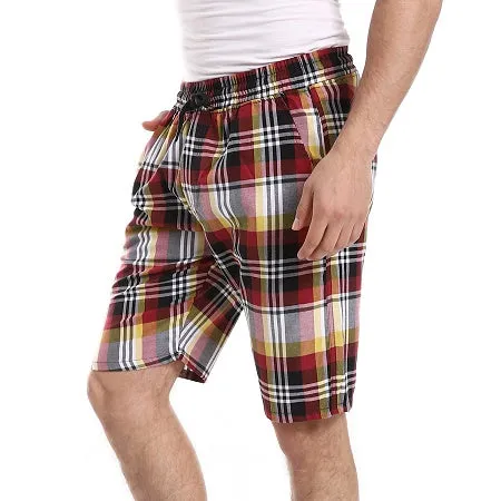 Comfy and Stylish Men's Soft Check Pentacore - Dark Red