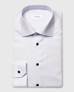 ETON 10000355173 PURPLE PRINT SLIM SC SHIRT