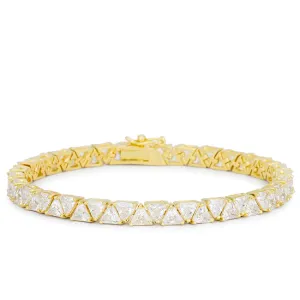 Freya Trillion 18k Gold Tennis Bracelet - 7in | 28ct