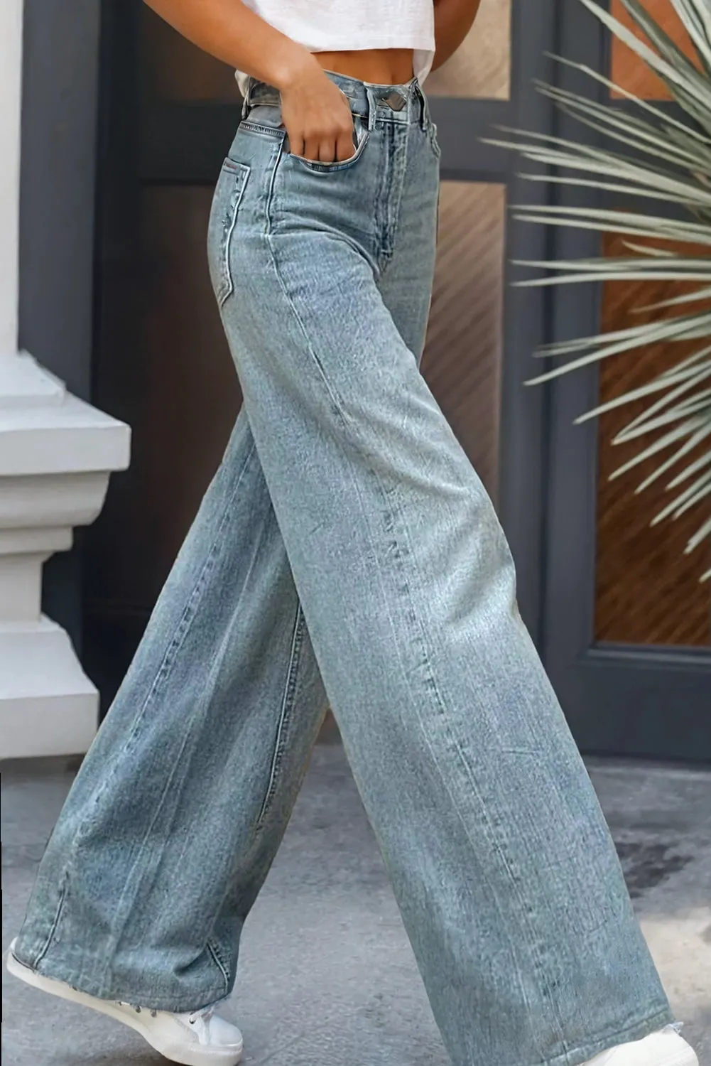 HIGH RISE EXTRA WIDE LEG JEANS