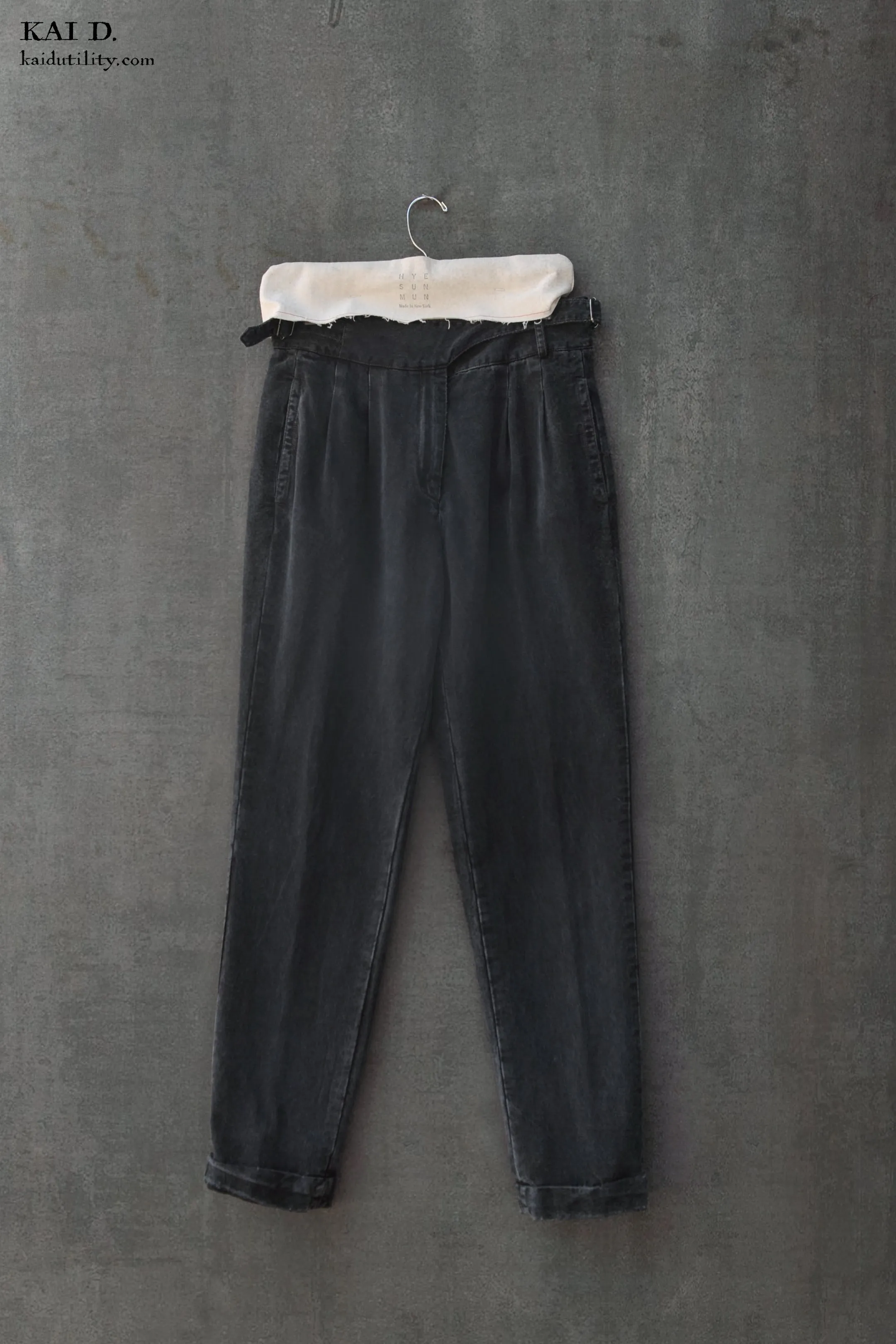 Isa Belted Pants - Ultra Soft Denim - M