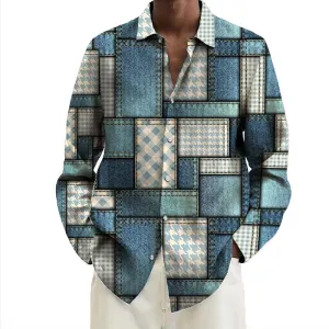 Men's Fashionable Printed Trendy Shirts 49834496YY