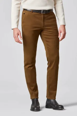 Luxury Caramel Meyer Exclusive Bonn Twill Cotton Chino Trousers