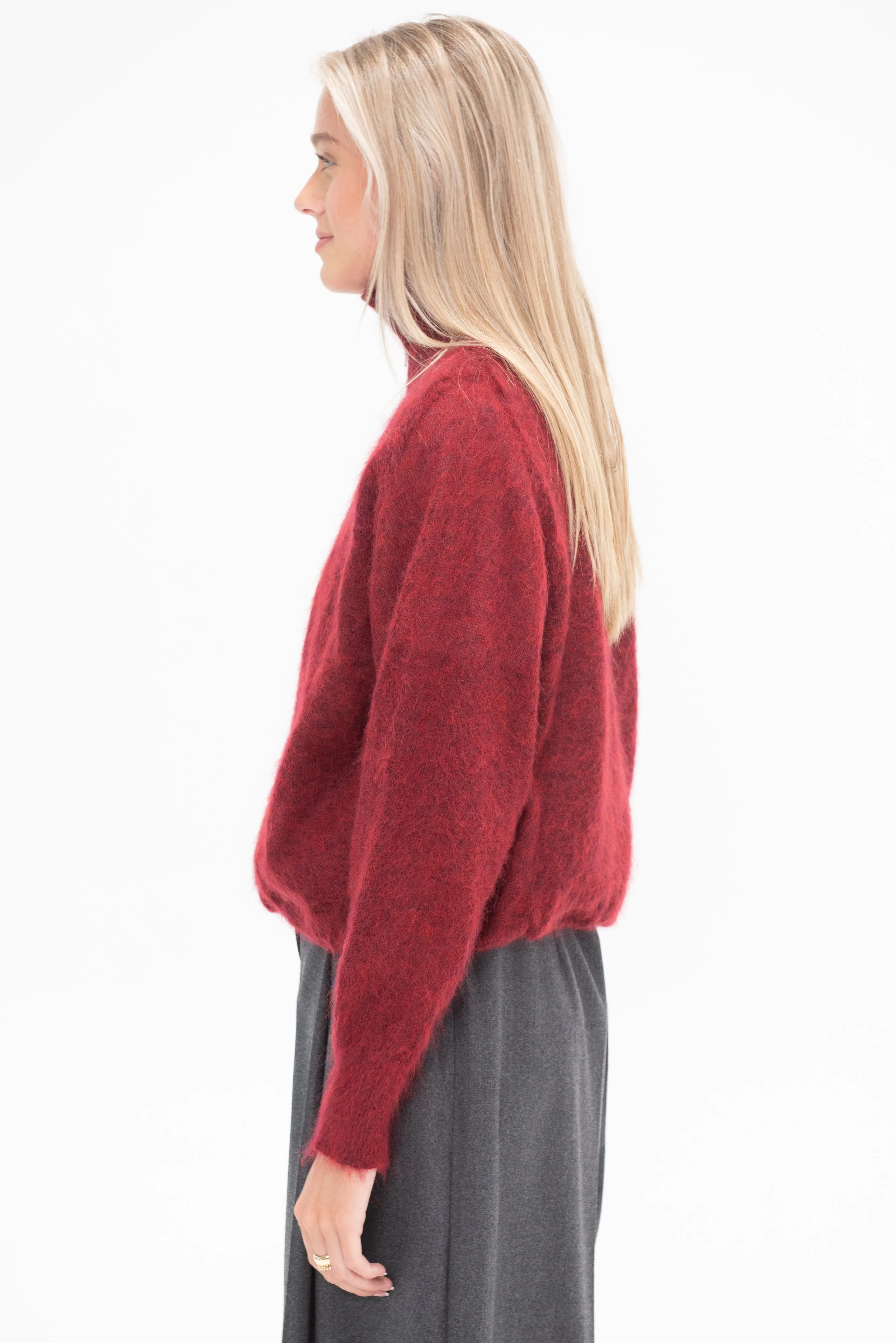 Saint Michel Sweater, Dark Red