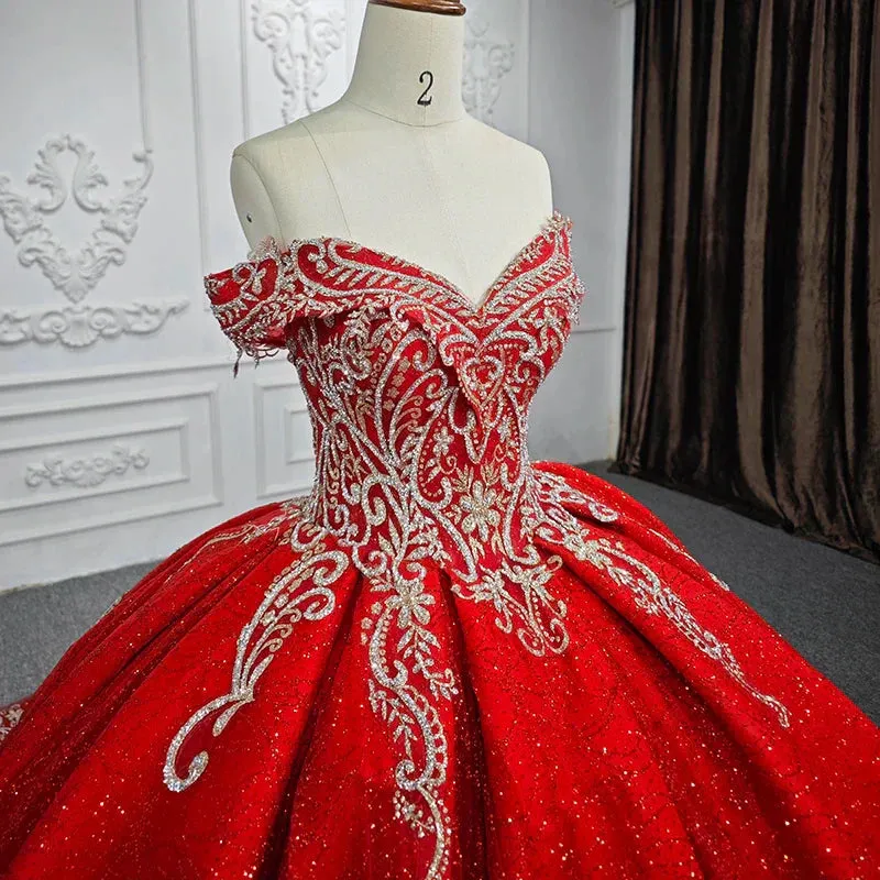 Stylish Embroidery Ball Gown Sweetheart Sleeveless Quinceanera Dresses Prom Dresses